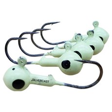 실버캐스트 루어낚시 야광 지그헤드, 1개, 5개입