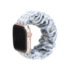 Women's 9999髮捲髮帶, 格紋天空藍