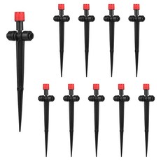 Locus 迷你灑水器 自動給水調節 澆水, 10個, 紅色