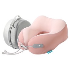 Pro2.0 冰絲涼感雲朵透氣頸枕 附收納包**, 粉色