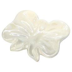 橡合杉 陶瓷蝴蝶結肥皂盒, 1個, 白色