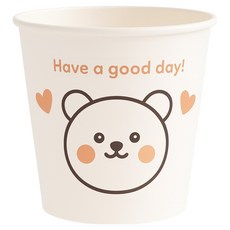 Iroul Saenghwal 小熊印花紙杯 180ml, 1個, 500入