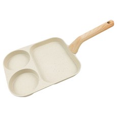 HOLCOOK電磁爐IH 3孔煎蛋多功能鍋, 1個, 23cm