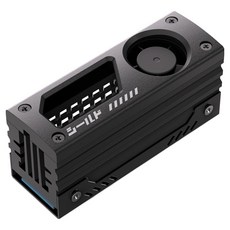 EZDIY-FAB SHIELD M.2 SSD 散熱器 散熱風扇 EZDPI236, 黑色, 1個