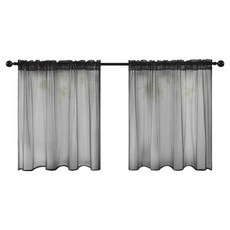 Market Ring 基本款廚房短簾, 黑色