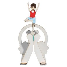 넥트론 물리 과학실험 DIY 키트 체조 선수 균형잡기 80 x 105 x 190 mm, 1개