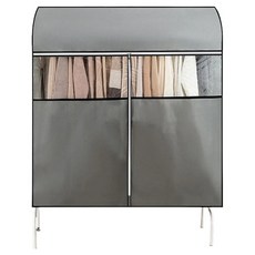 Masyatu 整潔收納透明防塵衣架套 灰色, 1個, 1入