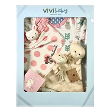 vivibaby 粉色森林小熊包屁衣禮盒