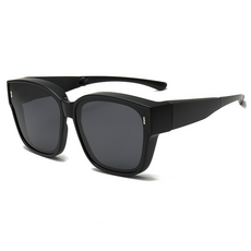 Nexpick 輕量可摺疊偏光太陽眼鏡, 1個, 霧面黑