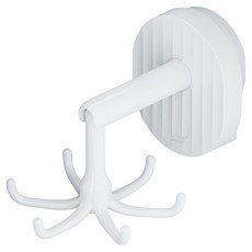 TAILI 太力 真空吸盤六爪旋轉掛勾架 AW900, 白色, 1個