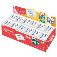 Maped Pastel Connect替換用軟橡皮擦, 36個, 混色