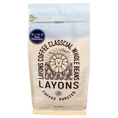 LAYONS COFFEE 雷恩獅咖啡 經典系列 咖啡豆 藍山風味, 1個, 全豆咖啡(未研磨), 450g