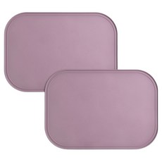 PANTONE 高級矽膠防水餐墊, 2個, 310 x 445 x 5 mm, 粉紅色