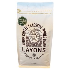 LAYONS COFFEE 雷恩獅咖啡 經典系列 咖啡豆 曼巴風味, 1個, 全豆咖啡(未研磨), 450g