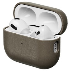 NUART 現代皮革保護殼, AirPods Pro 3, 灰褐色