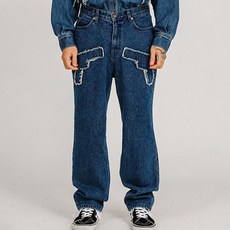 AJOBYAJO 男款 Gun 水洗牛仔褲 AJ222PT003