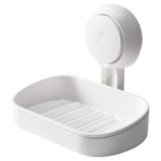 TAILI 太力 真空吸盤肥皂置物盒 單層 AW613, 1個, 白色
