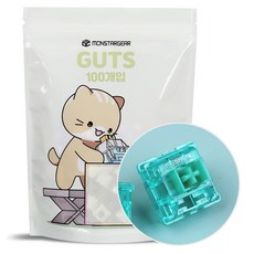 MONSTARGEAR Outemu 翡翠 Jade 鵝卵石 機械式鍵盤軸 熱插拔替換 潤滑軸體 100入, 單一商品, 單一顏色, 製造商軸