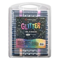 Donga PMS雙頭閃亮亮片馬克筆 36支, 1個, 72 種顏色