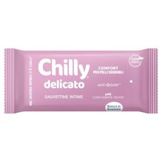 chilly Delicato 女性私密處清潔濕紙巾 攜帶型 12片, 1個, 65g