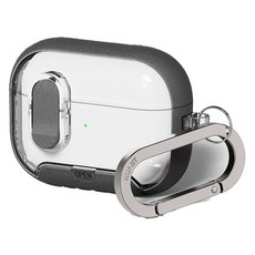 NUART Magsafe磁吸支架保護殼, 沙色深灰, 1個, AirPods Pro 3