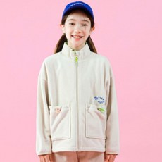 ILoveJ 雙口袋刷毛拉鍊外套