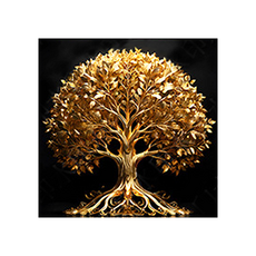 Signpost 黃金生命之樹招財畫作 不含畫框 K型