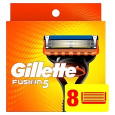 Gillette 吉列 Fusion 鋒隱系列手動刮鬍刀頭, 8個裝, 1組