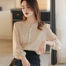 POPLARNC 女款 Ketia 亮片襯衫 P25FBL0725AK09