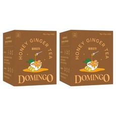 DOMINGO 蜂蜜生薑茶, 1.5克, 20件, 2個