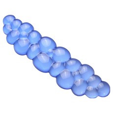 cooshoong 雲朵鍵盤手腕托墊 L, 1個, 透明寶石藍