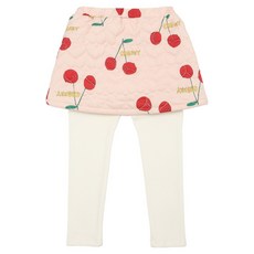 LaughingChild 櫻桃絎縫裙型緊身褲