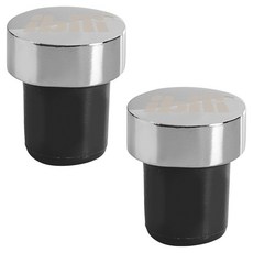 ibili 鈕型酒瓶塞, 2個, 銀色 + 黑色