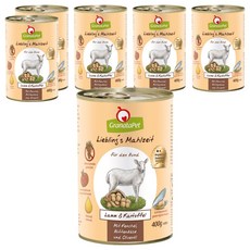 GranataPet 葛蕾特 利布靈無穀主食罐系列 狗罐 5號, 羊肉 + 馬鈴薯, 400g, 6罐