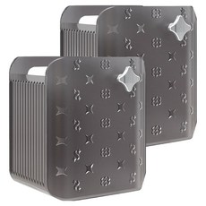 Real Picky 星星造型浴室用品置物架, 2個, 灰色