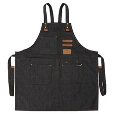 코베아 진스 에이프런 앞치마, 블랙, 1개