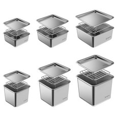 WAGENSTEIGER 無研磨劑Quartrat Canister不鏽鋼304, 1套, 6件組