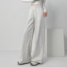 PEONIST 女款高腰訓練寬版鬆緊長褲