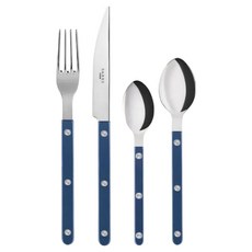 SABRE PARIS BISTROT 主餐4件組 水晶 亮面, 1套, 鐵藍色, 主餐湯匙 + 主餐叉 + 主餐刀 + 茶匙