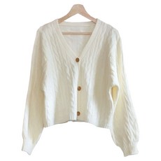 Borimam 麻花V領針織開襟衫 孕婦裝 VA023