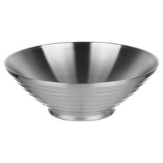 plala 雙層波浪不鏽鋼碗 24cm, 銀色, 1個