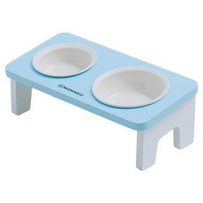 MONAGIO 寵物斜角餐具, 1個, 寶寶藍