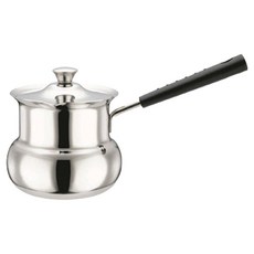 Sifei 斯啡 加厚不鏽鋼土耳其咖啡壺鼓形 含蓋 540ml, 1個, 銀色