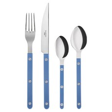SABRE PARIS BISTROT 主餐4件組 水晶 亮面, 1套, 淺藍色, 主餐湯匙 + 主餐叉 + 主餐刀 + 茶匙