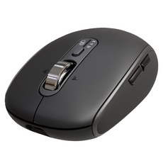 아이리버 GT100 항균처리 충전 스마트 스크롤 무한 휠 멀티페어링 블루투스 컴팩트 무소음 무선 마우스, 블랙