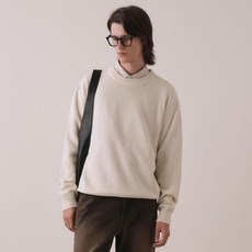 WEST GRAND BOULEVARD 男士半寬鬆羊毛混紡針織衫