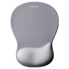 쿠슝 손목 보호 받침대 마우스 패드 DOW177, 8 애쉬 그레이, 1개