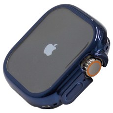 w9999 Apple Watch Ultra 果凍全包覆保護殼, 午夜藍, 1個