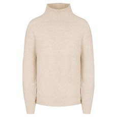 Olivia Hassler 女款狐狸毛點綴短版無縫高領針織衫 OHCWSW205