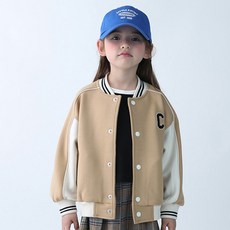 curlysue Edit氯丁橡膠大學運動外套 C243JM252P